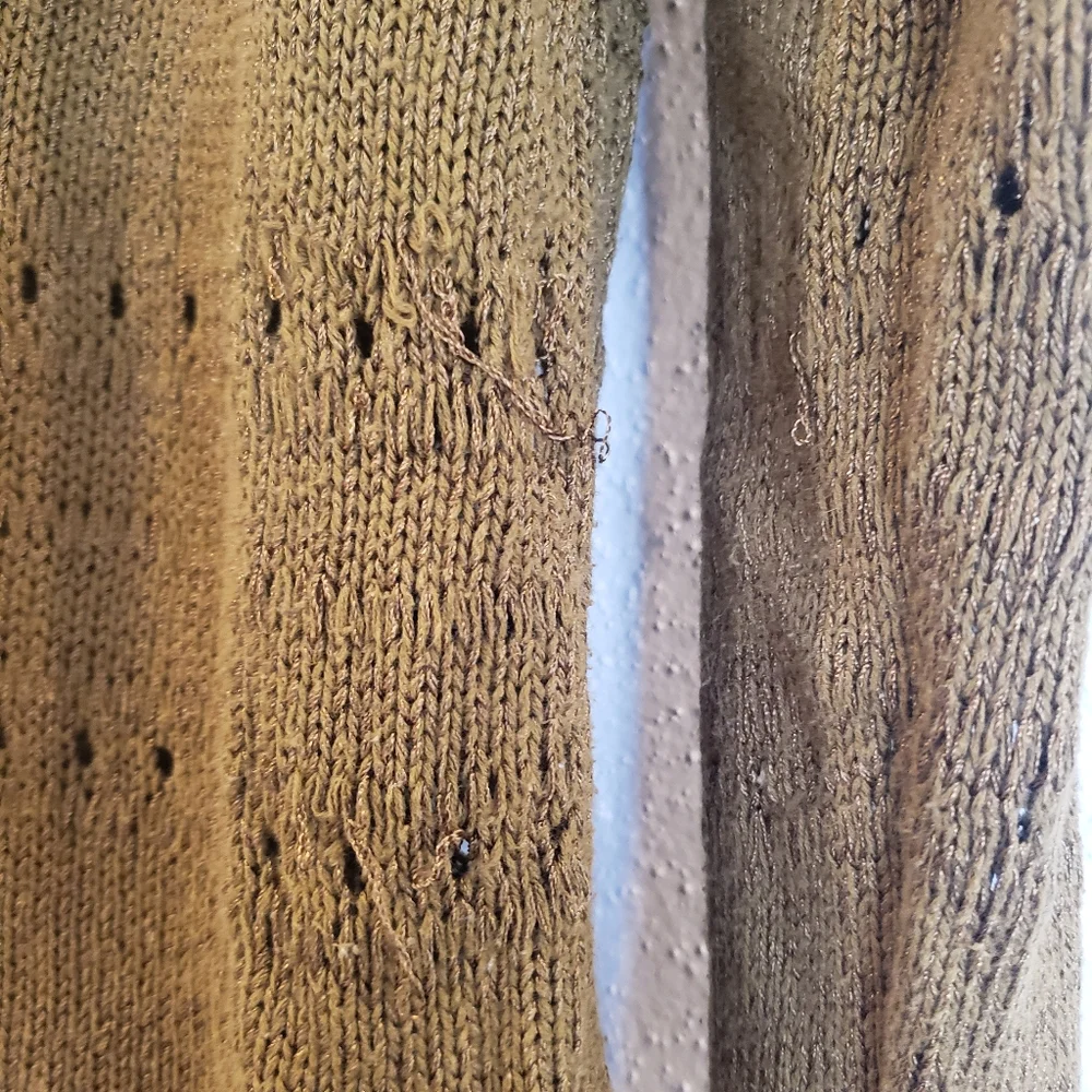 Premise Olive Green crochet sweater - Picture 4 of 7